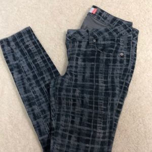 Cabi Grid print jeans